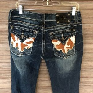 🛍closet closing🛍 miss me cow pocket boot jeans
